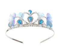 Milisten de sirena para niñas: diadema de princesa del océano para fiesta de cumpleaños de niñas - Diadema de conchas marinas Tocado de sirenita