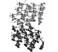 Milisten de Soldados de Juguete Medieval 60 Piezas Figuras de Caballeros Juguetes de Plástico Resistentes para Educacion Histórica y Decoración de Fiestas Medievales