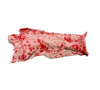 Milisten Decoración Halloween Cuerpo Cadáver con Sangrienta Luminosa y Sonido Activado para Exteriores Resistente al Terrorífica Escena Crimen Fiesta