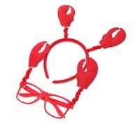 Milisten Diadema Adorable con Gafas de Cangrejo para Adultos Accesorio Seguro para Fiestas y Disfraces para Peinados y Celebraciones