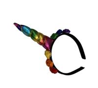Milisten Diadema de Cosplay de Unicornio, Accesorio Cabello Ligero | Hecha de Tela y Plástico, Acabado Cuidado, Adecuado para Halloween y Fotos Familia y Amigos