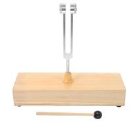 Milisten Diapasón De Aleación De Aluminio 128hz Con Caja De Resonancia De Madera, Set Para Meditación y Sanación Sonora, Herramienta Portátil Para Relajación y Concentración Profunda