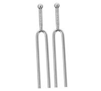 Milisten Diapasón De Guitarra 440 Hz Tono A, 2 Piezas De Aleación De Aluminio Plateado, Accesorio De Afinación Para Guitarra Acústica y Eléctrica, Herramienta Profesional Para Músicos