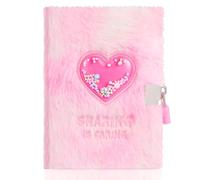 Milisten Diario Chica Con Cerradura Cuaderno Secreto Suave Y Desenfoque Cuaderno Corazón Formato A6 Diario de Bloqueo para Notas Escritura Estudios Y Suministros Escolares