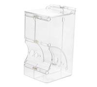 Milisten Dispensador Automático de Alimentos para Hámster y Pequeños Animales Alimentador Acrílico Transparente con Tornillos Fijos Capacidad y Desmontable Accesorio Práctico para Cobayas