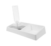 Milisten Dispensador De Agua y Comedero Automático para Gatos y Kit Doble Antideslizante y Diseño Prueba De Derrames para Pequeñas