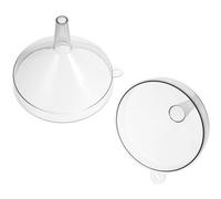 Milisten Embudos de Cocina Pequeños y Grandes de Boca Ancha, Filtro para Aceite y Líquidos, Embudo Reutilizable 2 Piezas, Accesorio Práctico para Rellenar Botellas en Hogar y Cocina