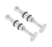Milisten Entrenador de Fuerza Bucal de Metal Plata para Trompeta y Saxofón Mejora Habilidades y Control Boca 2 Piezas para Principiantes y Profesionales