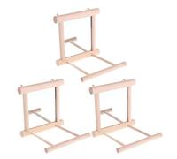 Milisten Espejo para Jaula De Loros 3 Piezas con Columpio Y Percha Incluye Espejo De Juguete De Acero Inoxidable para Periquitos