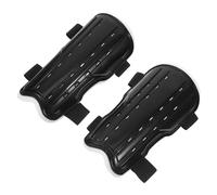 Milisten Espinilleras de Fútbol para Adolescentes Negras Diseño Ergonómico y Protección contra Impactos, Ligeras y Transpirables para Entrenamientos y Partidos