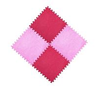 Milisten Esterilla Entrelazada 30X30Cm 4 Piezas Colchoneta de Ejercicio Antideslizante de Eva para Yoga y Gimnasio Decoración Rosa para Niñas Colchoneta para Juegos y Ejercicios