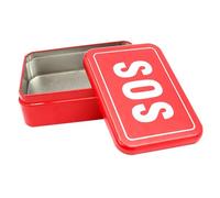 Milisten Estuche de Supervivencia Sos para Exteriores, Caja de Herramientas de Emergencia, Metal Rojo, Diseño Compacto para Al Aire Libre, Camping, Senderismo, 9,4 X 6,6 X 2,8 Cm.