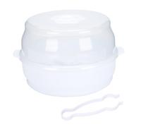 Milisten Estuche Portátil para Esterilizar Biberones y Chupetes para Bebés, Caja para Microondas, Material Abs Resistente, Color Claro, Diseño Compacto para Viaje, Almacenamiento Seguro