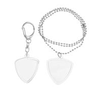 Milisten Estuche Transparente para Púas De Guitarra Organizador De Llavero y Collar Caja De Almacenamiento para Púas para Guitarristas Acústicos y Eléctricos