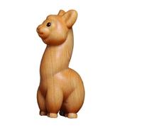 Milisten Figurita De Alpaca De Madera Adorno De Escritorio Decorativo Escultura De Animal para y Original Adultos
