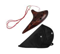 Milisten Flauta De Cerámica Ardiente Flauta Intermedia Piccolo De Cerámica Instrumentos Musicales Para Adolescentes Ocarina Flauta Instrumento Musical Para Adultos Flauta Piccolo