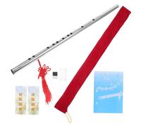 Milisten Flauta De Introducción Flauta Para Estudiantes Acero Inoxidable Ligera y Portátil