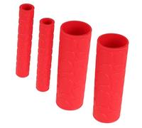 Milisten Fundas para Puños de Moto Antideslizantes Cubiertas Ergonómicas de Goma Suave para Manillar de Motocicleta y Scooter Accesorios Rojos de Agarre Cómodo y Seguro