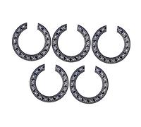 Milisten Golpeador De Guitarra De Pvc Negro Autoadhesivo, Protector Para Orificio De Sonido De Guitarra Clásica De 39 Pulgadas, Pack 5 Unidades Para Decoración y Protección Del Instrumento