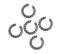 Milisten Golpeadores de Pvc para Guitarra Acústica Clásica, Adhesivos Autoadhesivos Circulares Negros de 39 Pulgadas, Protección para Panel de Guitarra, Pack de 5 Piezas Adecuado