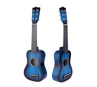 Milisten Guitarra Infantil Acústica De 21 Pulgadas Madera Azul Portátil para Niños Instrumento Musical Juguete Educativo