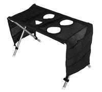 Milisten Hamaca Colgante para Aseo de Gatos con Soporte Plegable Negro | Acero Inoxidable, Montaje Rápido y Diseño Plegable, para Tiendas y Peluquería Móvil