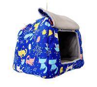 Milisten Hamaca para Loros Colgante Mediana Nido Cálido para Pájaros Pequeños Refugio de Aves para Invierno Cama Segura y Resistente para Periquitos Ninfas y Pequeños Exóticos