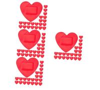 Milisten Herida Del Corazón Pegatinas Para Parche De Corazón Parches De Protección De Heridas Pequeños Parches De Heridas Vendajes Adhesivos Rojo Impermeable 60 Piezas*4