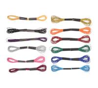 Milisten Hilo Metálico para Bordar y Coser de Poliéster, 12 Piezas Brillo, Suave y Fácil de Usar, Adecuado para Manualidades y Decoración del Hogar Color Aleatorio