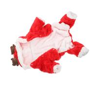 Milisten Hoodie De Navidad para Perros y Gatos Ropa De Mascota Diseño De Reno Abrigo Cálido y Acogedor para Otoño Invierno Disfraz De Fiesta para Cachorros y Gatitos