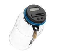 Milisten Hucha Digital con Contador y Candado Caja para Monedas con Pantalla LCD Transparente Plástico Duradero Diseño Creativo para Cumpleaños Ahorro Seguro Casa 1 Unidad