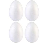 Milisten Huevos de espuma de poliestireno para manualidades, huevos de Pascua, bolas de poliestireno y espuma de poliestireno, para arreglar flores, Pascua, proyectos de manualidades, 15 cm