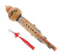Milisten Hulusi de Bambú Hecho a Mano en Clave C Apariencia Elegante, Fácil de Tocar y Fidelidad Acústica Pura para Principiantes y Amantes Música Estilo Aleatorio