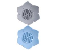 Milisten Jaboneras de Silicona Drenaje 2 Piezas (Gris y Azul), Escurridor de Jabón Resistente, Bandeja Reposa Jabón para Baño y Ducha, Recipiente Decorativo Antideslizante para Uso