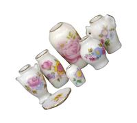 Milisten Jarrones Miniatura de Cerámica 7 Piezas Modelo Mini para Decoración de Casa de Muñecas 1/12 Accesorios para Mini Hogar y Escenas Miniatura