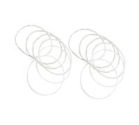 Milisten Juego De 2 Accesorios De Guitarra De Nailon Con Extremos De Amarre Calibre Ligero Nailon Clásico Calibre Ligero Entorchado Plateado Bobinado Plateado Transparente