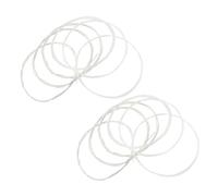 Milisten Juego De 2 Cuerdas Plateadas Transparentes Con Extremos De Cuerda De Nailon Para Guitarra Accesorios De Calibre Ligero Para Guitarra Clásica De Nailon Transparente