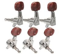 Milisten Juego De 6 Eje De Acordes Completamente Cerrado Cierre Afinador De Guitarra Aluminio Clavijas Sintonizadores Sello Afinadores De Guitarra Botón Afinación Aleación De Zinc