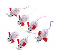 Milisten Juego de 6 Juguetes Únicos para Ratones Suaves Y Peludos para Gatos de Interior. CREA Un Divertido para Tu Mascota. Entretenimiento Diario.