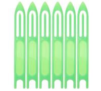 Milisten - Juego de 6 lanzaderas de plástico verde extra grandes (26,5 x 3,5 x 0,52 cm) para reparación de redes de pesca, herramienta de tejido preciso para jaulas de cangrejos y redes de pesca,