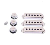 Milisten Juego de carcasa de recogida Perilla de control de tono de volumen reemplazo repuestos y accesorios para guitarra