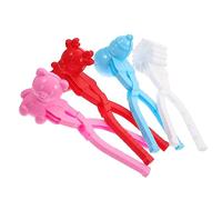 Milisten Juego de Clipes Hacer Bolas de Nieve para Niños Kit de 4 Piezas Portátiles Herramienta para la Nieve Playa Actividades al Aire Libre