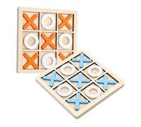 Milisten Juego de Mesa de Madera para Niños 2 Sets Diseño Compacto y Material Sintético para Mejorar la Capacidad de Pensamiento y Pasar