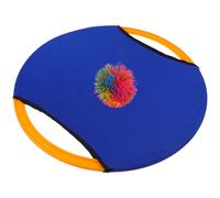 Milisten Juego De Pelota De Trampolín y Pala De Plato para Niños, Tamaño Pequeño, Color Azul, y Atrapador, Juego Familiar para Exteriores e Interiores, Set De 1 Pala y 1 Pelota