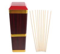 Milisten Juego Tradicional Chino Flechas Olla, Set al Aire Libre 1 Olla Cuadrada PVC 40 Cm y 10 Flechas Arrojadizas, Accesorio Divertido para Juegos en Jardín y Patio