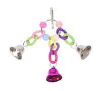 Milisten Juguete Colgante De Campanas para Periquitos y Loros Juguete Divertido para Entrenamiento De Aves Proporciona Diversión y Ejercicio Jaulas De Pájaros