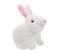 Milisten Juguete De Conejo De Peluche para Niño Niña Conejo Saltarín Eléctrico con Ojos Iluminados Juguete De Pascua para Niñas y Niño para Amantes Animales