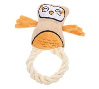 Milisten Juguete De Masticar Interactivo para Perros Juguete De Peluche De Gato Squeaker y Cuerda De Algodón para Perros Pequeños para Mantener La Salud y Promover Hábitos De