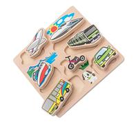 Milisten Juguete de Puzzle Geométrico de Madera para Bebés Juguete Educativo Sensorial Pizarra de Rasguño para Niñas Estimula Habilidades Cognitivas y Motrices