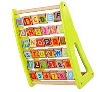 Milisten Juguete Educativo de Madera Aprendizaje del Alfabeto y Tablero de Cognición para Niños Actividad Temprana Juguete Desarrollo de Habilidades Hogar